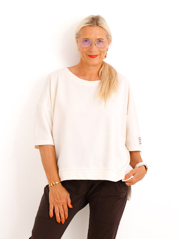 Oversize-Shirt JESSICA.S – Lässiges Everyday-Basic mit Patch – Gr. 36-42