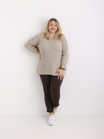 MEGAN Curvy Size Pullover - verschiedene Farben