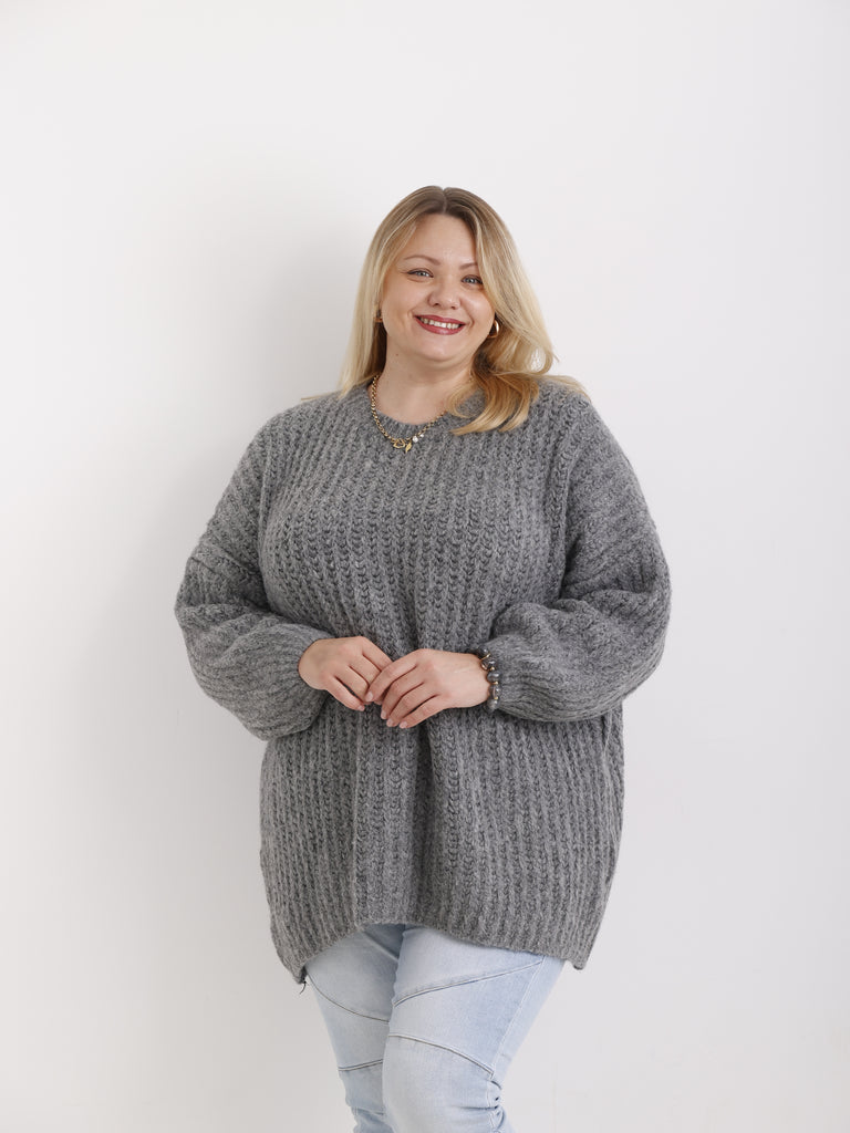 MEGAN Curvy Size Pullover - verschiedene Farben