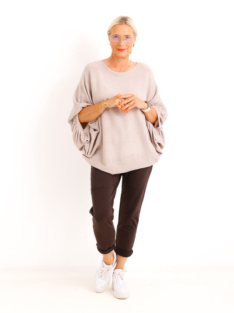 Feinstrick-Pullover SARINA.S – Eleganter Fledermaus-Oversize-Look – Gr. 38-46