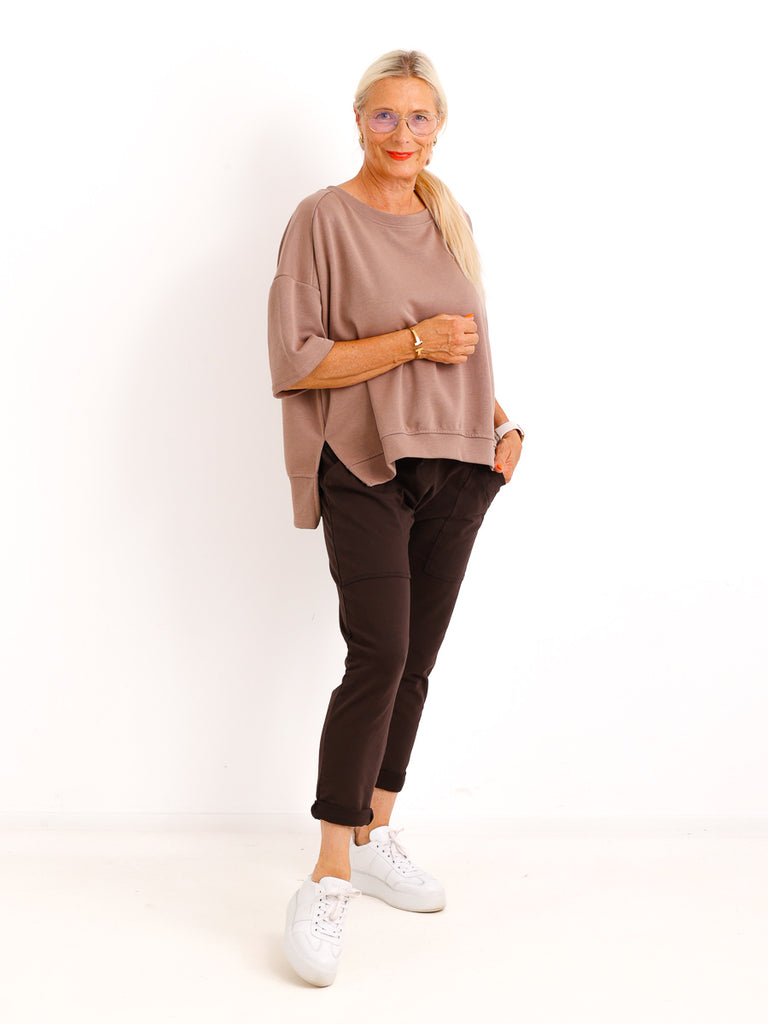 Oversize-Shirt JESSICA.S – Lässiges Everyday-Basic mit Patch – Gr. 36-42