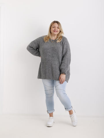 MEGAN Curvy Size Pullover - verschiedene Farben