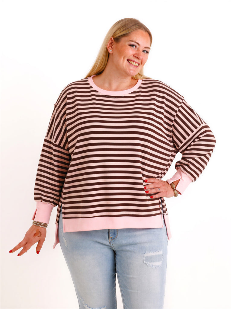 Oversize Sweatshirt LILWEN – Inside-Out-Details & softer Baumwollmix – Gr. 38–48