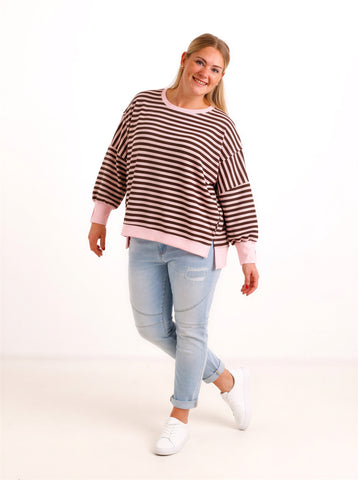 Oversize Sweatshirt LILWEN – Inside-Out-Details & softer Baumwollmix – Gr. 38–48