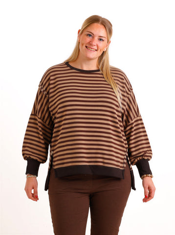 Oversize Sweatshirt LILWEN – Inside-Out-Details & softer Baumwollmix – Gr. 38–48