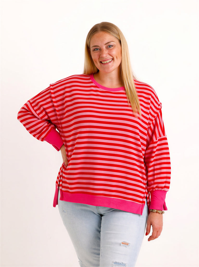Oversize Sweatshirt LILWEN – Inside-Out-Details & softer Baumwollmix – Gr. 38–48
