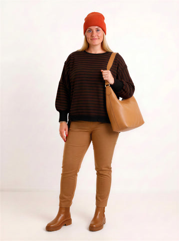 Oversize Sweatshirt LILWEN – Inside-Out-Details & softer Baumwollmix – Gr. 38–48