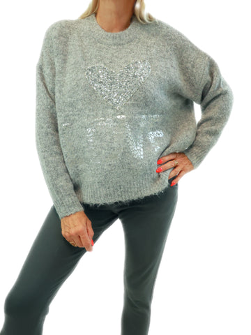 LILIANE Pullover - grau