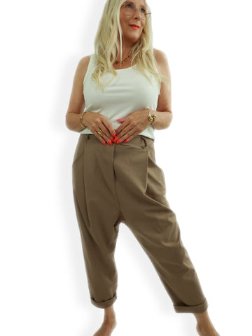 Relaxed-Fit Hose HENRY.S  – Tiefer Schritt – Jersey-Stretch – Gr. 40-46