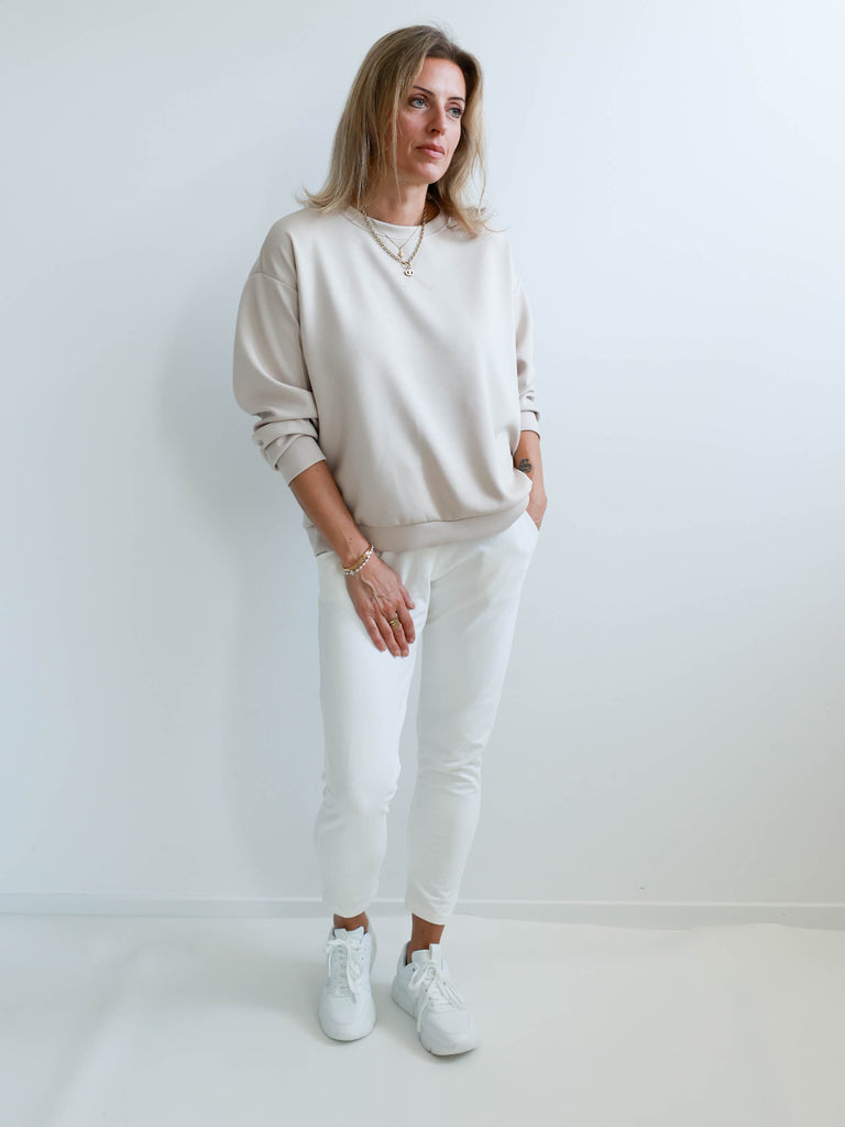 TAMMY Oversize Sweatshirt - beige