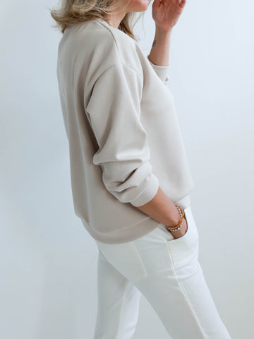 TAMMY Oversize Sweatshirt - beige