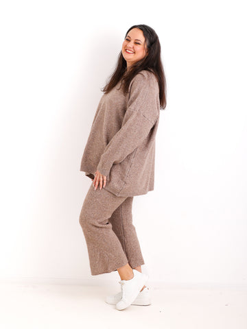 Curvy Size Strick-Set JANELIS – Kuscheliger Pullover & Strickhose – Gr. 42–48