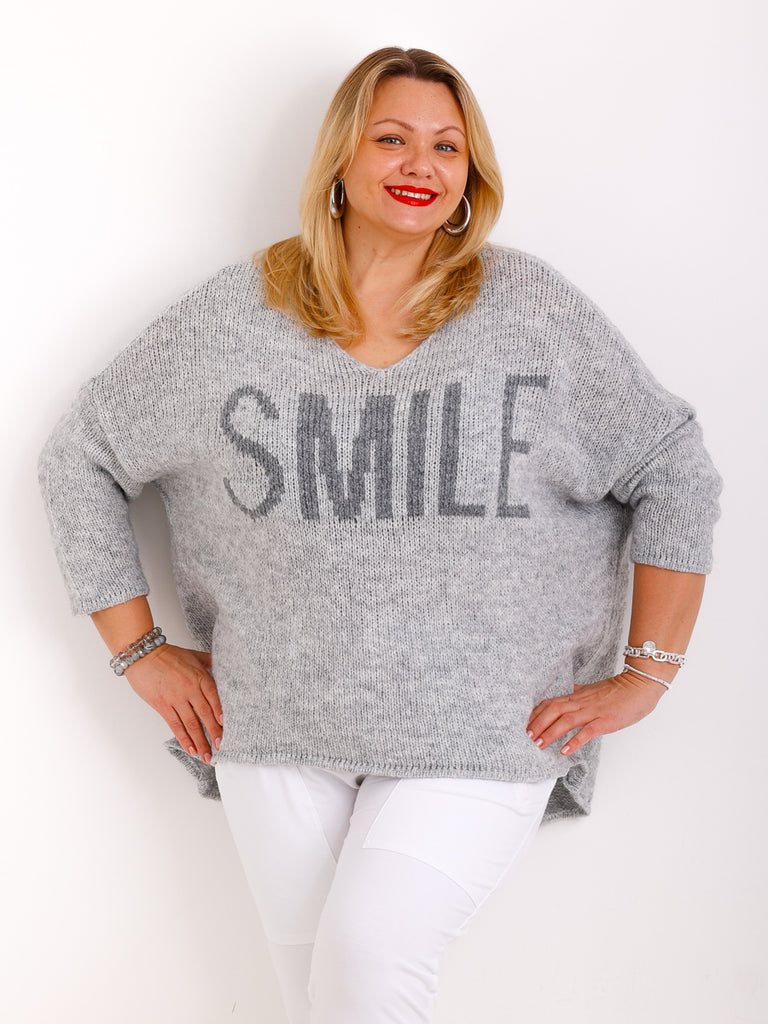 SMILE oversize Strickpullover - verschiedene Farben