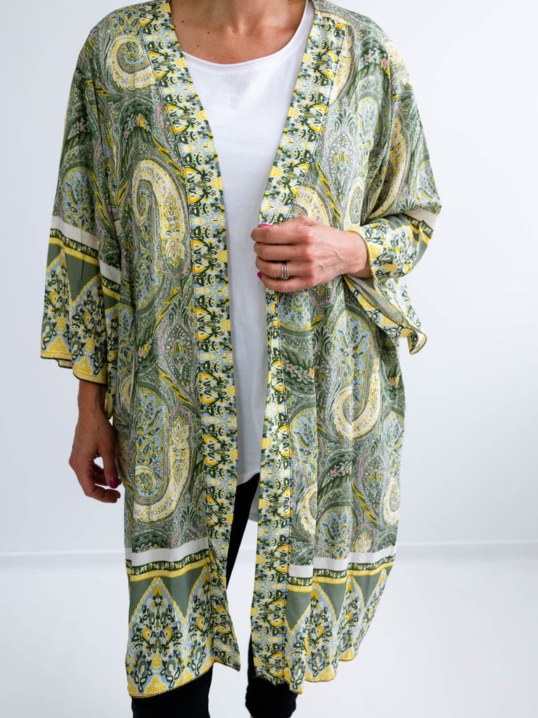 MINDY Kimono PLUS SIZE - khaki