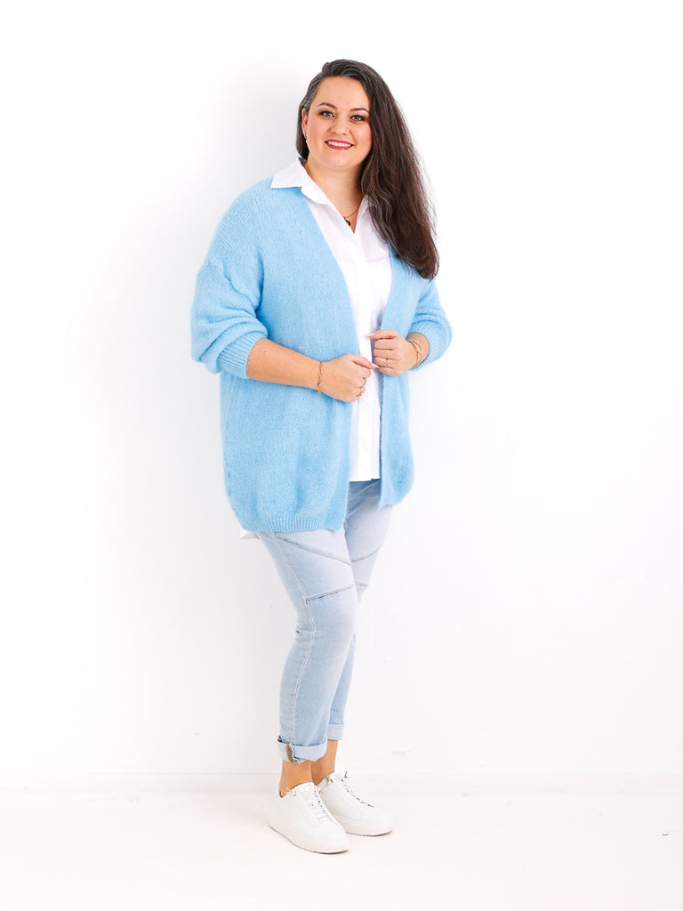 Curvy Size Strickjacke LARINA.S Strickjacke - Offene Silhouette & weicher Fall - Gr. 42-50