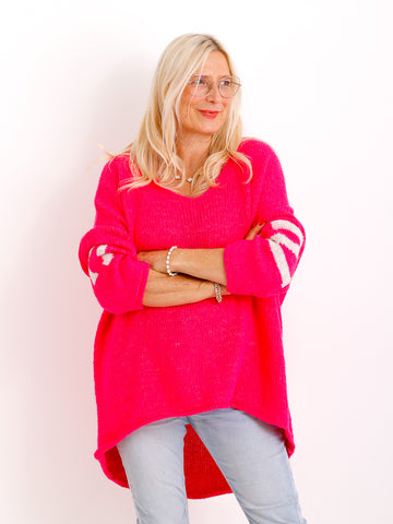 NAMASTE Oversize Strickpullover - verschiedene Farben