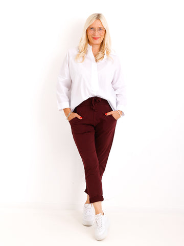 MAX LOUNGE Sweatpants - bordeaux
