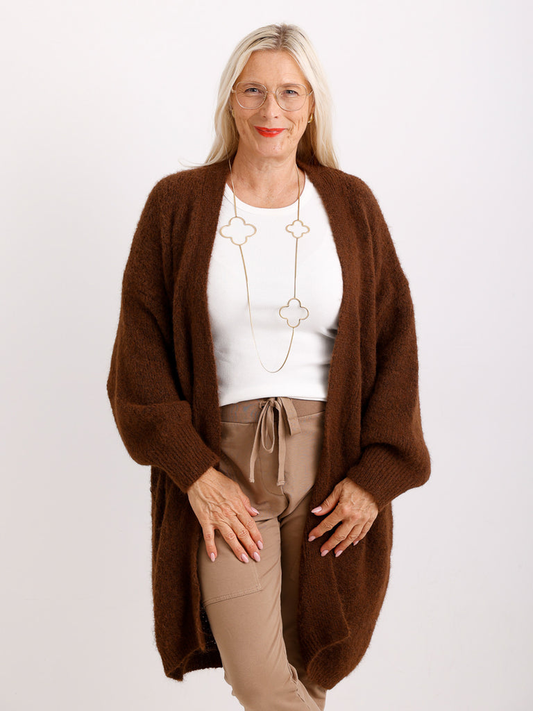 Curvy Size Strickjacke LARINA.S Strickjacke - Offene Silhouette & weicher Fall - Gr. 42-50