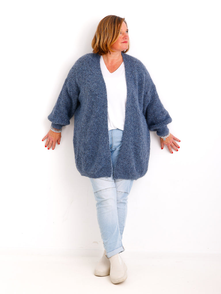Curvy Size Strickjacke LARINA.S Strickjacke - Offene Silhouette & weicher Fall - Gr. 42-50