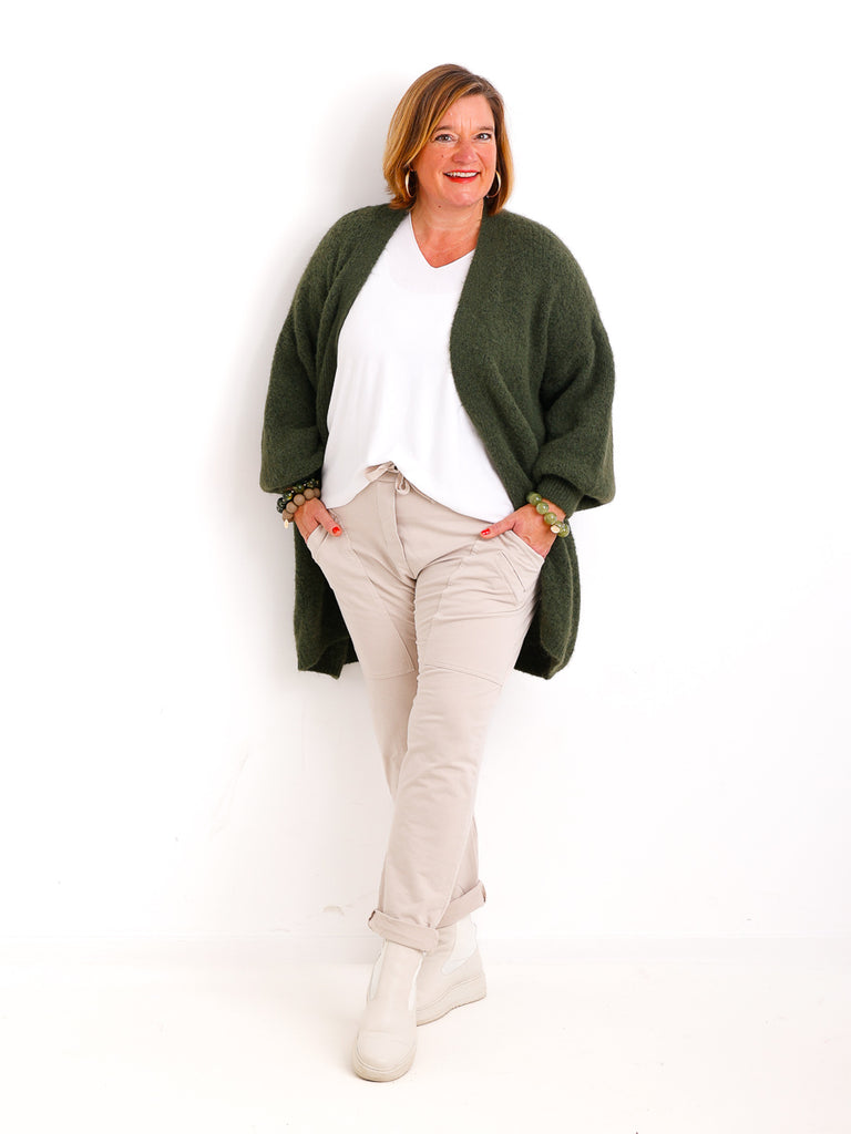 Curvy Size Strickjacke LARINA.S Strickjacke - Offene Silhouette & weicher Fall - Gr. 42-50