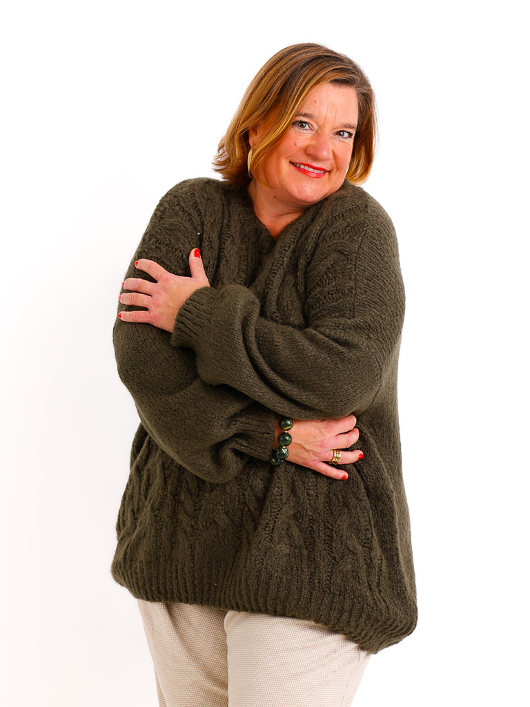 ADINA Curvy Size Pullover - verschiedene Farben
