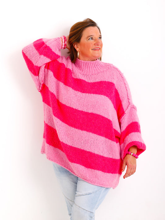 ALINA XXL Pullover - pink/rosa