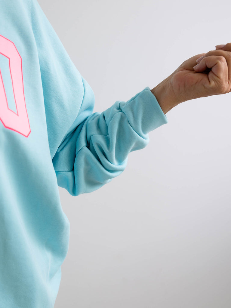 SOHO Oversize Sweatshirt  - blau/pink