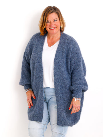 Curvy Size Strickjacke LARINA.S Strickjacke - Offene Silhouette & weicher Fall - Gr. 42-50