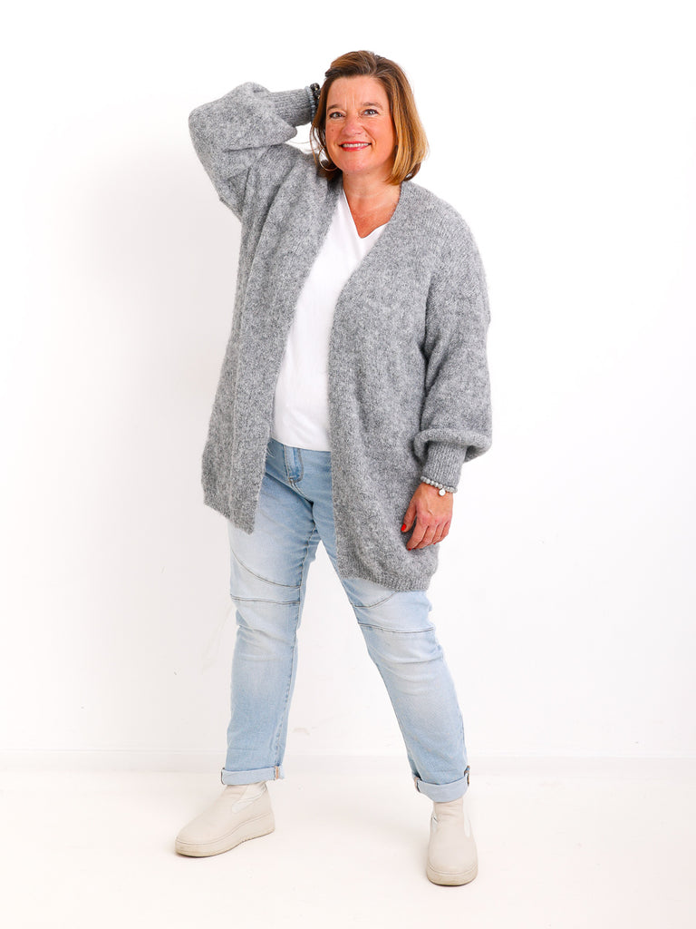 Curvy Size Strickjacke LARINA.S Strickjacke - Offene Silhouette & weicher Fall - Gr. 42-50