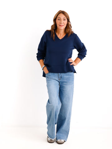 AMIRA Sweater uni - verschiedene Farben