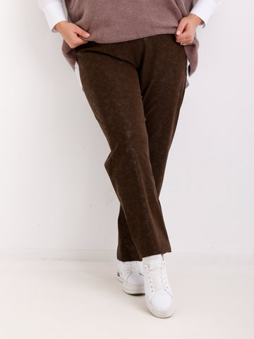 FINN Curvy Size Leggings  - schoko