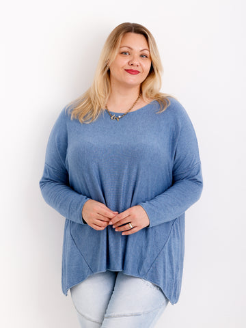 MELINA  Curvy Size Longsleeve - verschiedene Farben