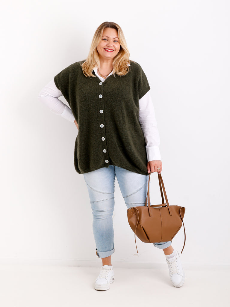 SAMIRA Curvy Size Pullunder / Strickweste - verschiedene Farben