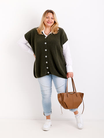 SAMIRA Curvy Size Pullunder / Strickweste - verschiedene Farben