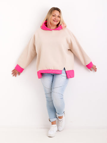 TESSA Curvy Size Hoodie - verschiedene Farben