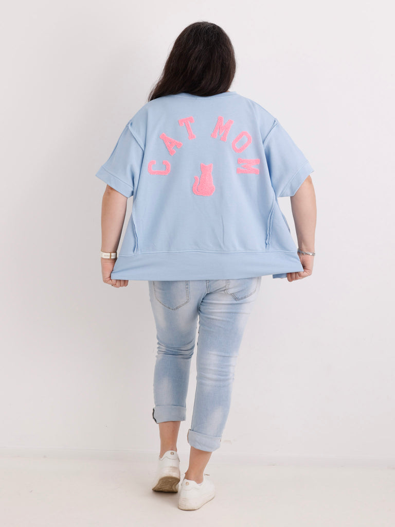 Sweatshirt CATMOM.S – XXL-Komfort & Statement-Look Gr. 38-48