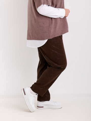 FINN Curvy Size Leggings  - schoko