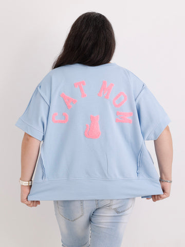 Sweatshirt CATMOM.S – XXL-Komfort & Statement-Look Gr. 38-48