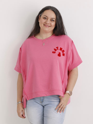 Sweatshirt CATMOM.S – XXL-Komfort & Statement-Look Gr. 38-48