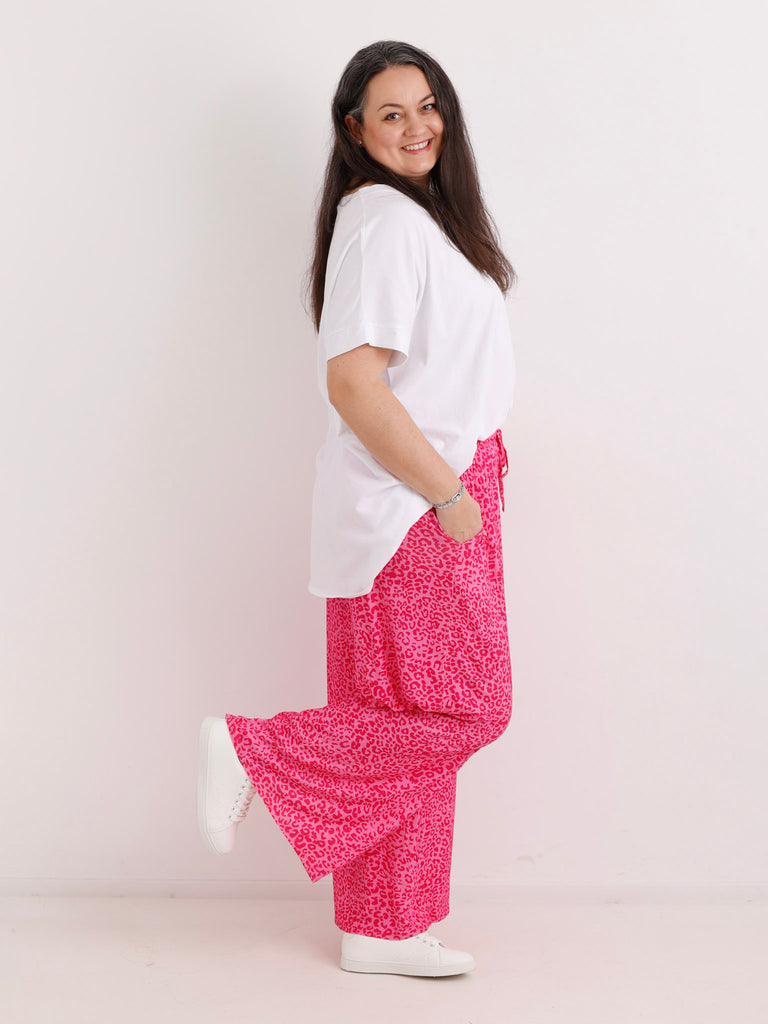 Jersey Marlene-Hose JONAS.S – Viskose-Mix – Leo-Muster – Gr. 38-48