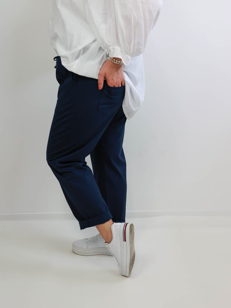 CONNOR Plus Size Hose marineblau  - verschiedene Größen