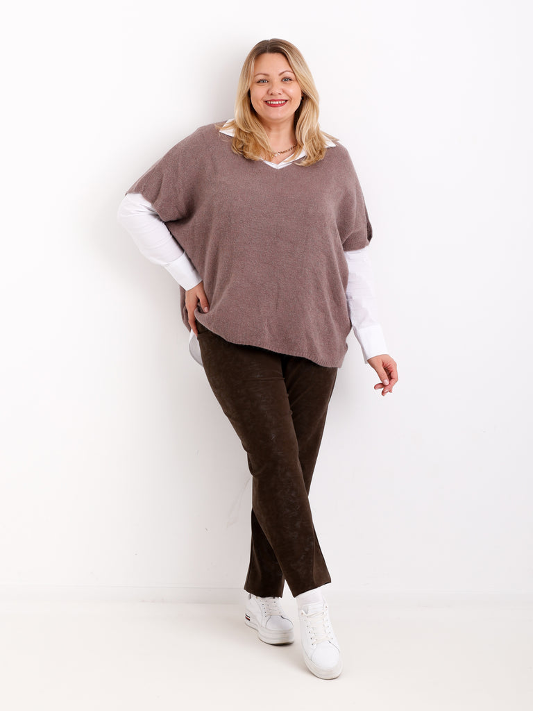 FINN Curvy Size Leggings  - schoko