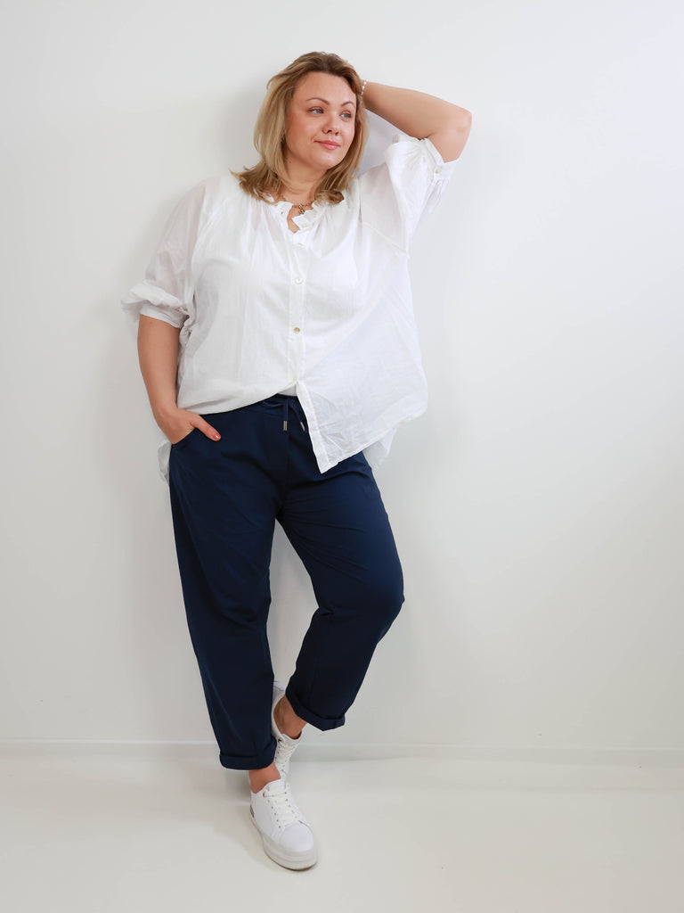 CONNOR Plus Size Hose marineblau  - verschiedene Größen