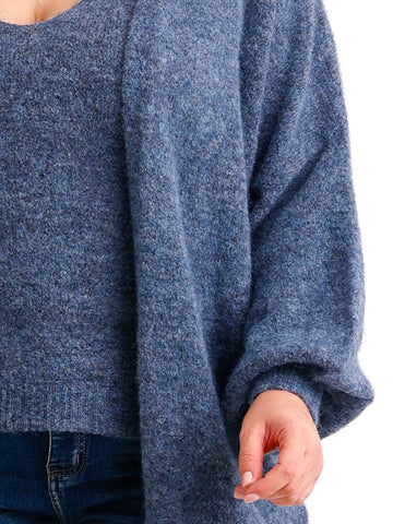 THEA Curvy Size - Strickjacke mit Stricktop - verschiedene Farben