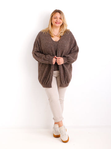 THEA Curvy Size - Strickjacke mit Stricktop - verschiedene Farben