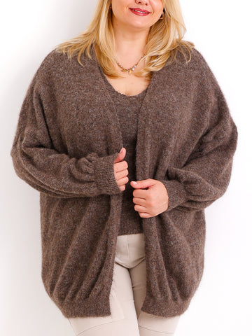 THEA Curvy Size - Strickjacke mit Stricktop - verschiedene Farben