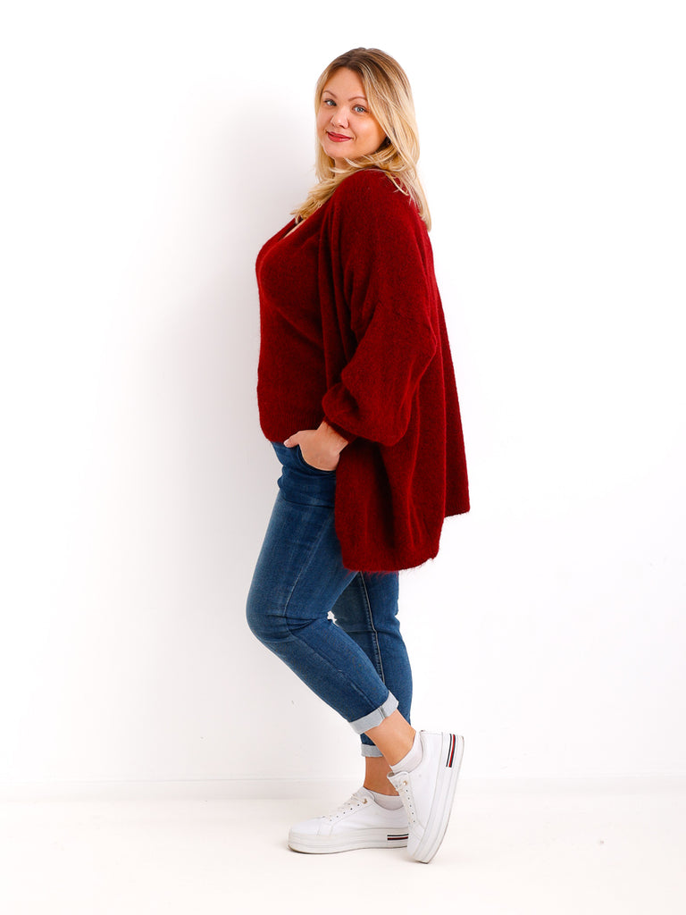 THEA Curvy Size - Strickjacke mit Stricktop - verschiedene Farben