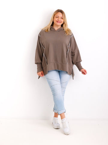 MAJA Curvy Size Hoodie - verschiedene Farben