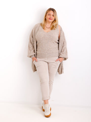 THEA Curvy Size - Strickjacke mit Stricktop - verschiedene Farben