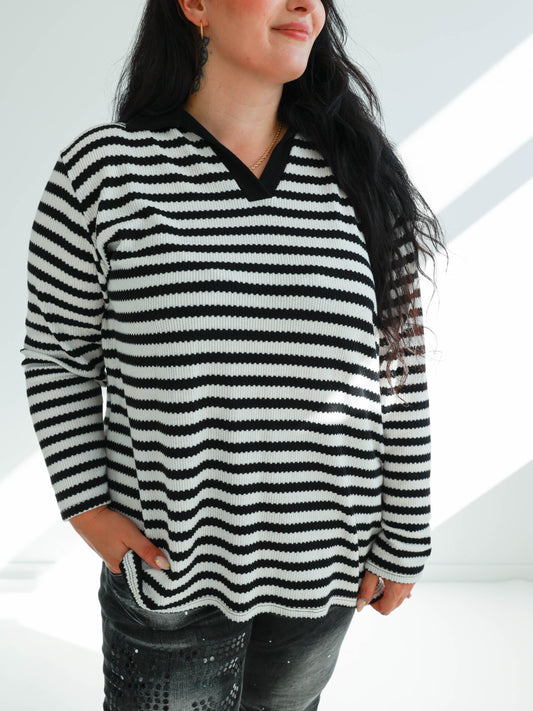 DANA Oversize Pullover - gestreift - verschiedene Farben